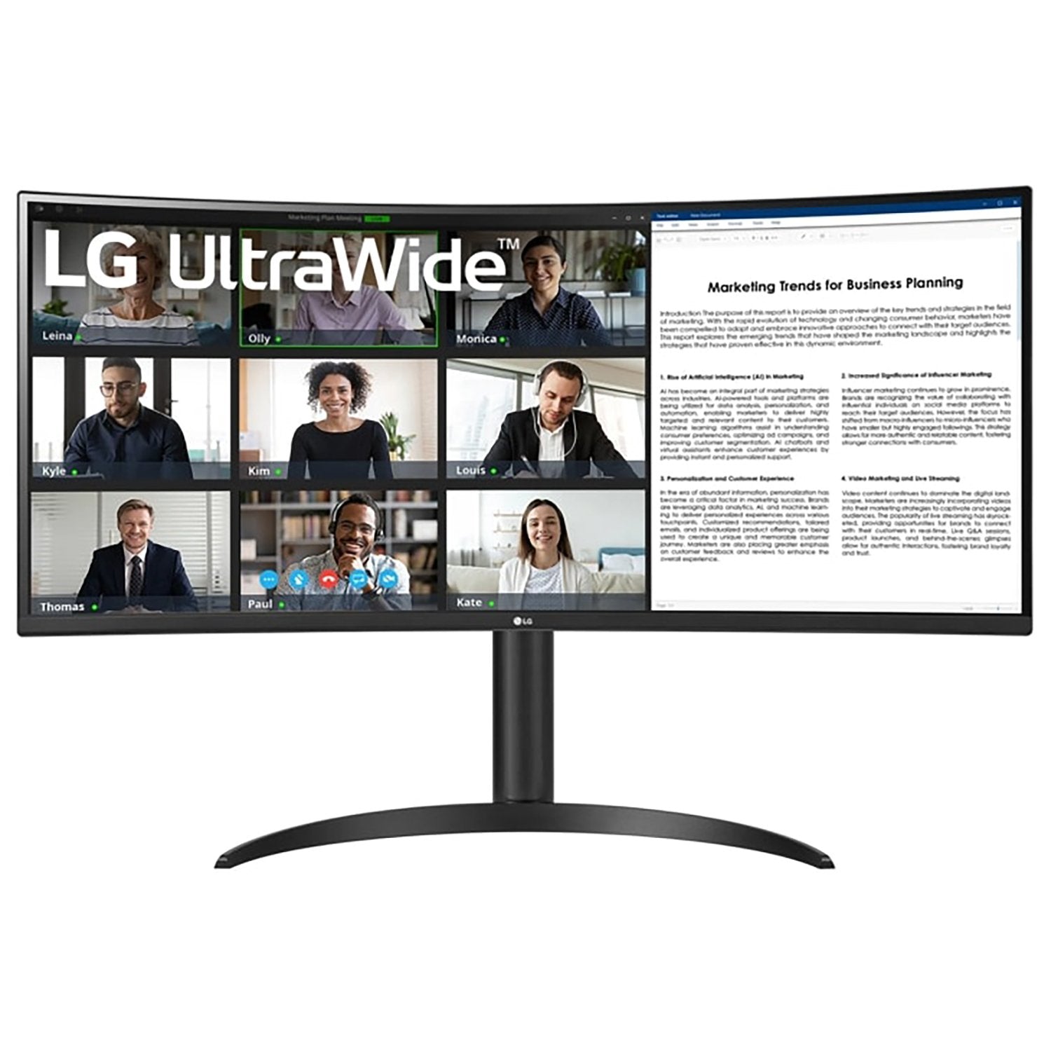 LG 34WR55QK B 34" 34" UWQHD 100Hz Ultrawide Monitor
