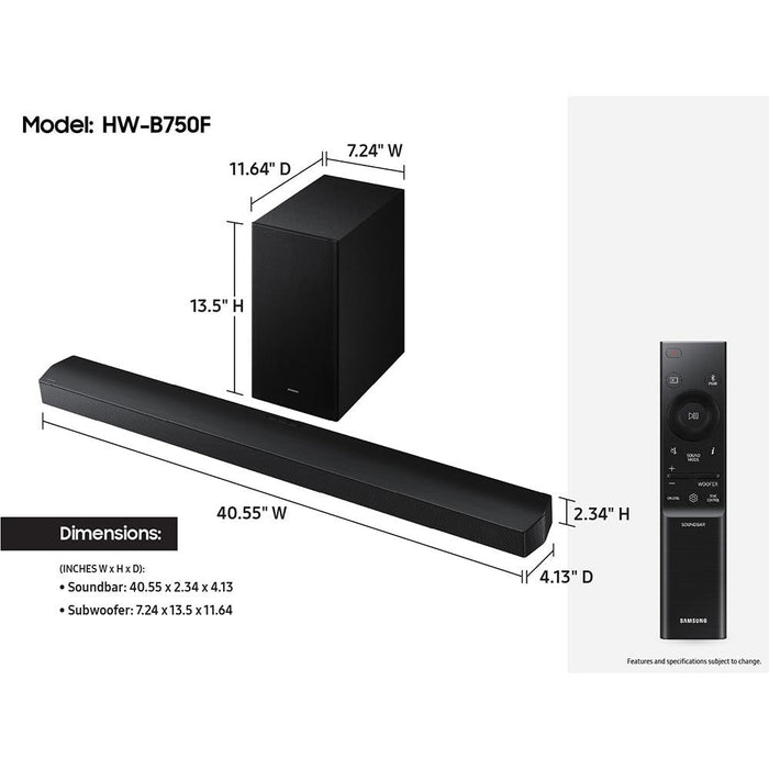 Samsung B750F 5.1 ch Soundbar — image 5