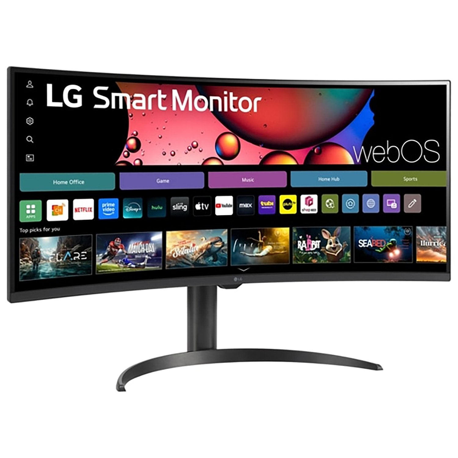 LG 34 Inch Smart 34" UWQHD 100Hz Monitor — image 2 — view 2