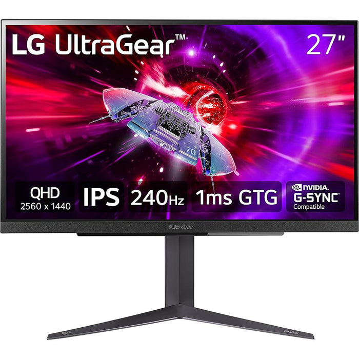 LG 27GR83Q-B 27" UltraGear 27" QHD 240Hz Gaming Monitor