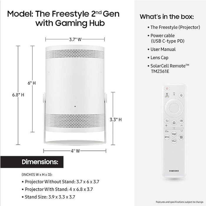 Samsung The Freestyle Projector — image 10
